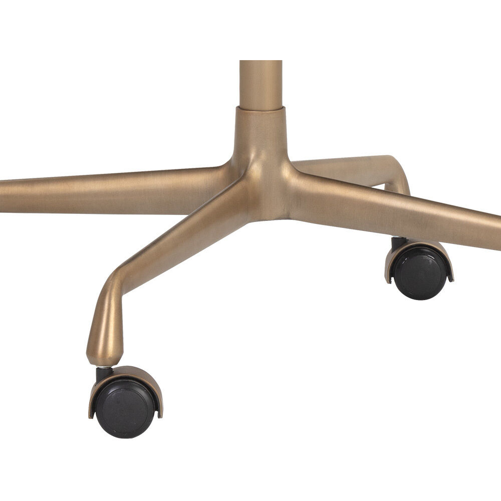 Collin Brown / Saloon Light Grey Leather Office Chair